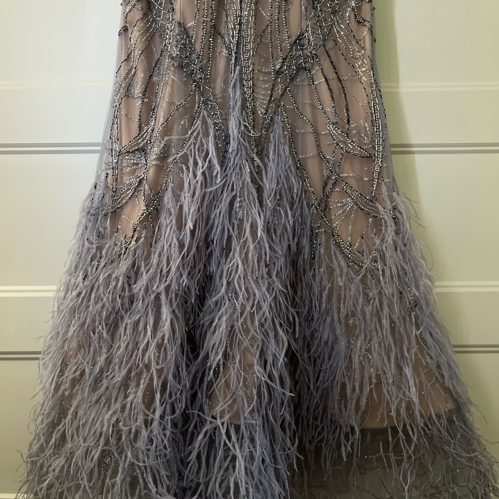 Terani Couture Long Sleeve Beaded Formal Dress - Picture 4 of 8